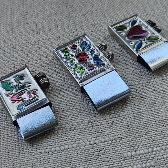 Lot of Taweez Pendant Necklace Fashion Jewelry Silver Tone Tabej Set of 3 Handm - Picture 5 of 9